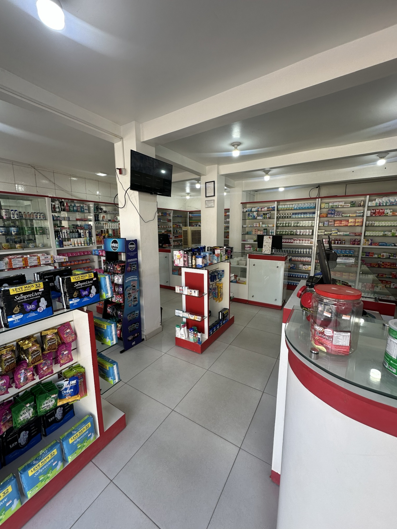 Vitrine de produtos em destaque